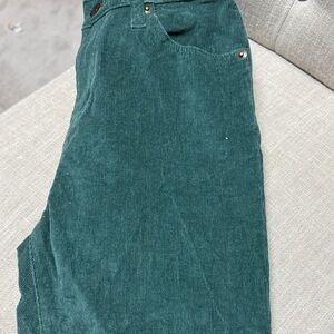 Green J Crew Corduroy Pants